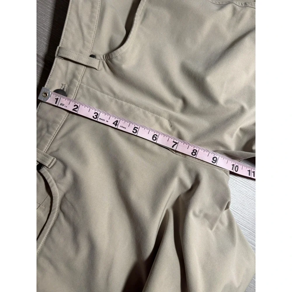 Lululemon Mens Commission‎ Slim Fit Warpstreme Pants Tan Khaki 34x32 Activewear